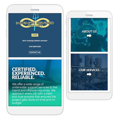 Infiniti Diving Website