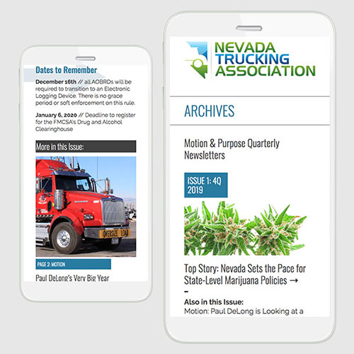Nevada Trucking Association Online Newsletters
